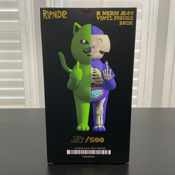 Rip N Dip R Nerm Æ-09 Vinyl Figure - Neon Green Anatomy Limited Edition Figure - Picture 3 of 16